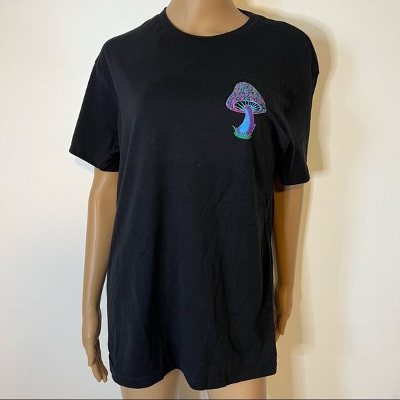 Mushroom T-Shirt Bright Neon Graphics - Picture 7 of 11